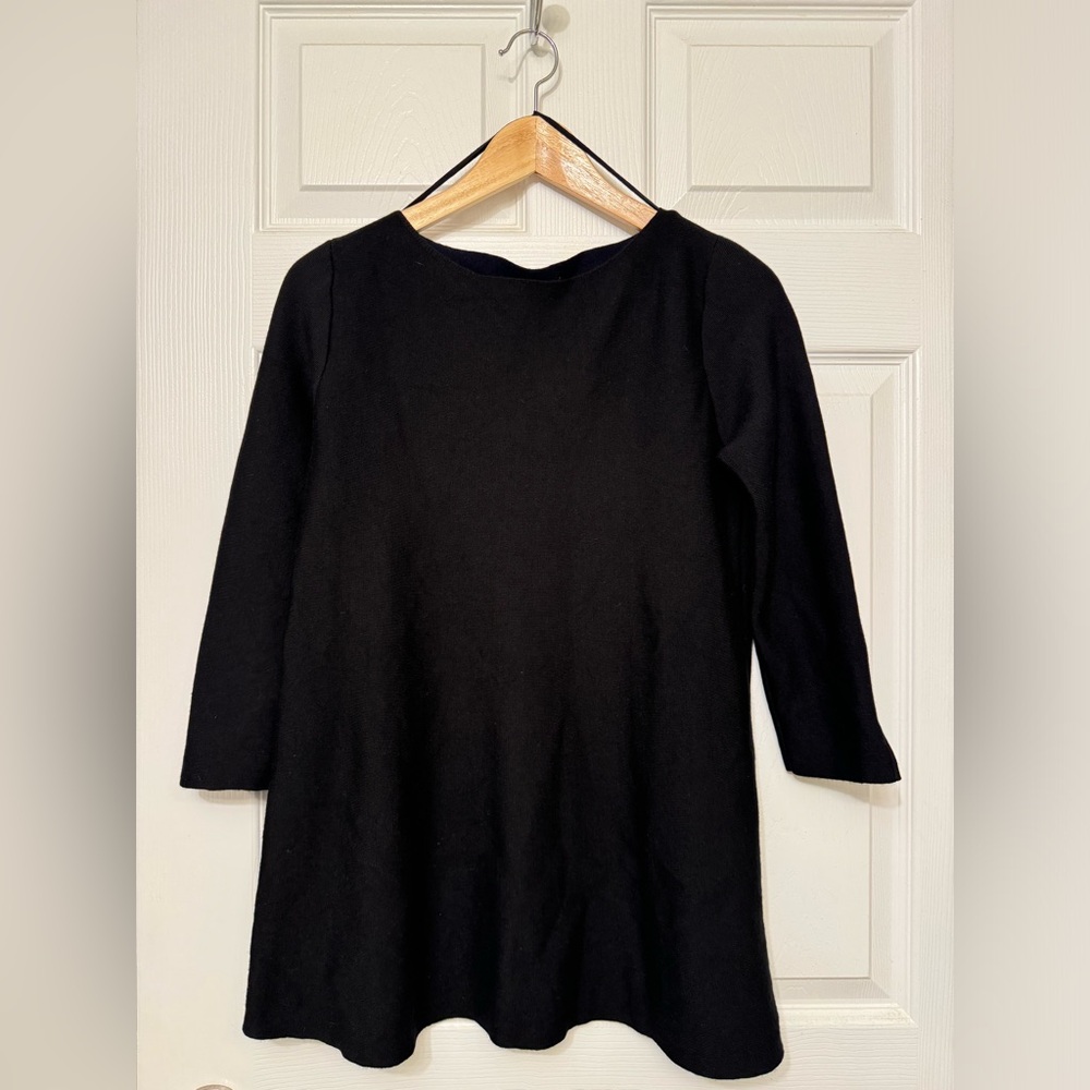 COS jersey sweater black wool blend